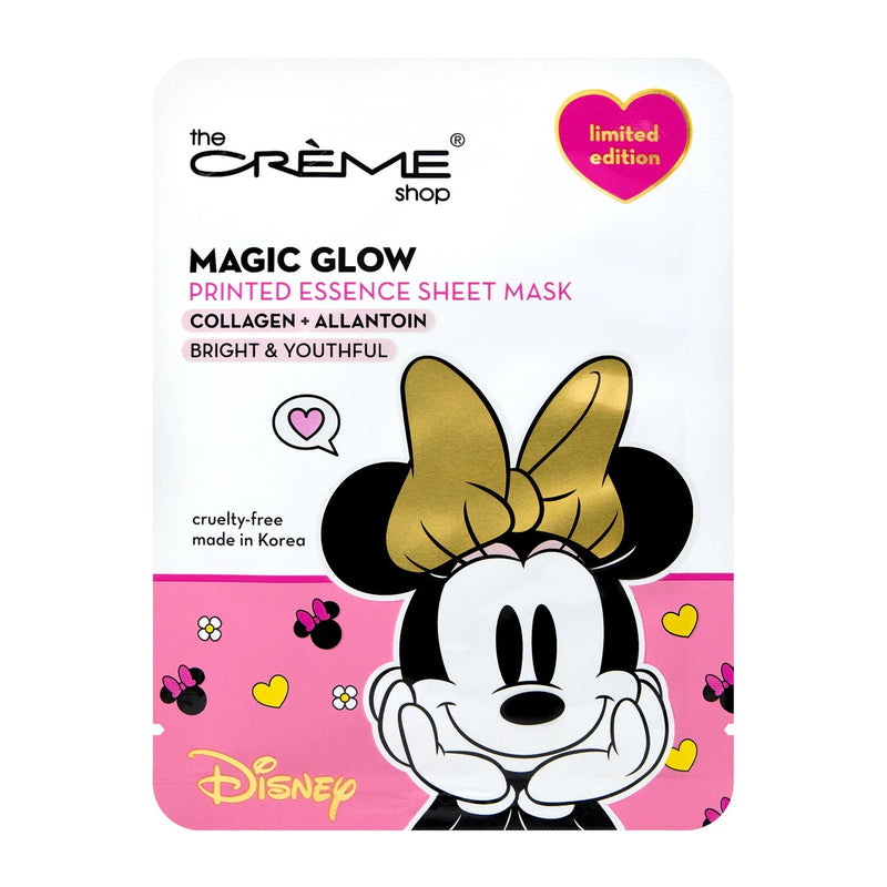 Load image into Gallery viewer, Skincare- The Crème Shop | Disney: Minnie’s Magic Glow Printed Essence Sheet Mask DPMM7360 (6pc pack,$2 each)
