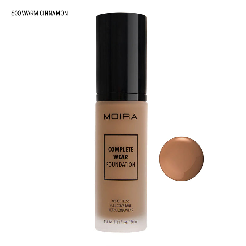 Load image into Gallery viewer, MOIRA CWF600 Complete Wear Foundation - WARM CINNAMON (3pc Bundle, $10 each)
