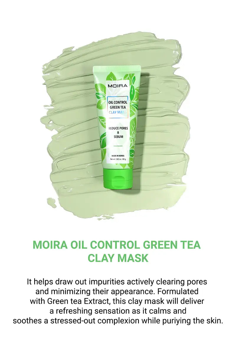 Load image into Gallery viewer, MOIRA CLM002 OIL CONTROL GREEN TEA CLAY MASK (3pc Bundle, $5 each)
