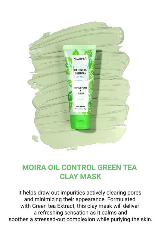 MOIRA CLM002 OIL CONTROL GREEN TEA CLAY MASK (3pc Bundle, $5 each)