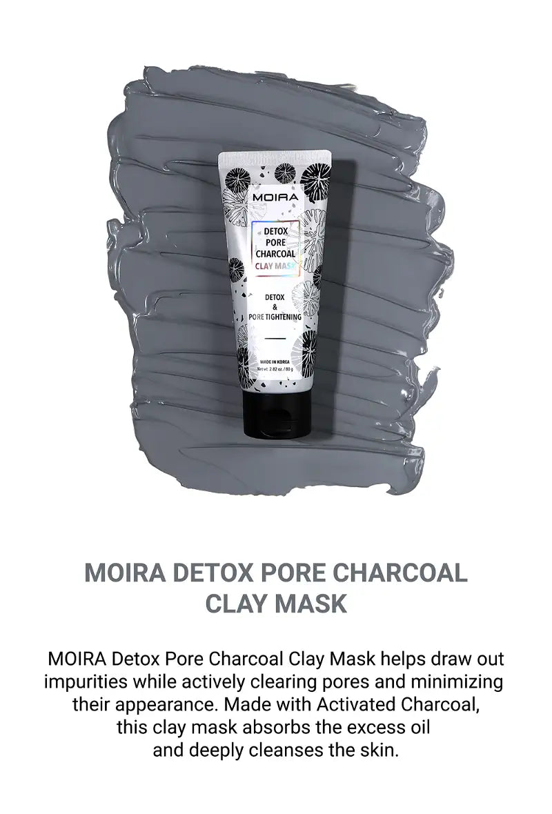 Load image into Gallery viewer, MOIRA CLM 001 DETOX PORE CHARCOAL CLAY MASK (3pc Bundle, $5 each)
