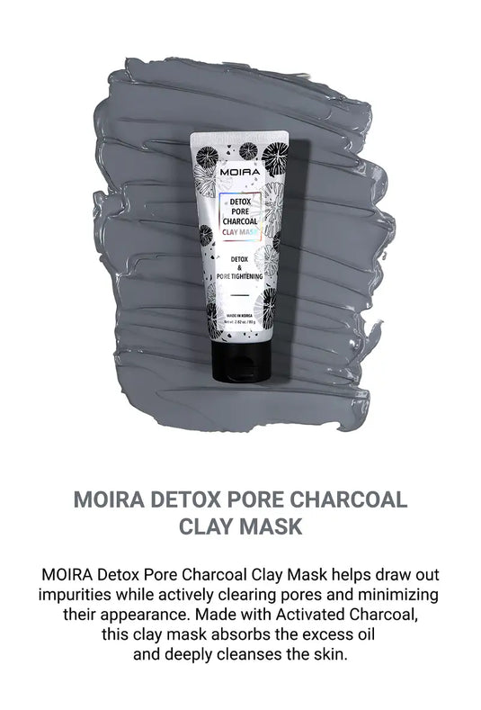 MOIRA CLM 001 DETOX PORE CHARCOAL CLAY MASK (3pc Bundle, $5 each)