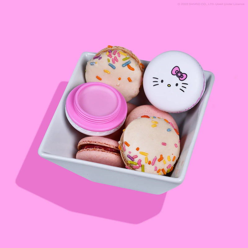 Load image into Gallery viewer, The Crème Shop Hello Kitty Macaron Lip Balm SWEET SPRINKLES 380 (6pc bundle,$4.50 each)
