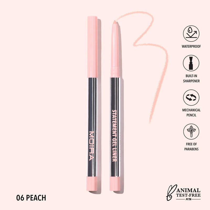 Load image into Gallery viewer, Eyes- Statement Gel Liner - Peach STL006 (3pc bundle, $2.50)
