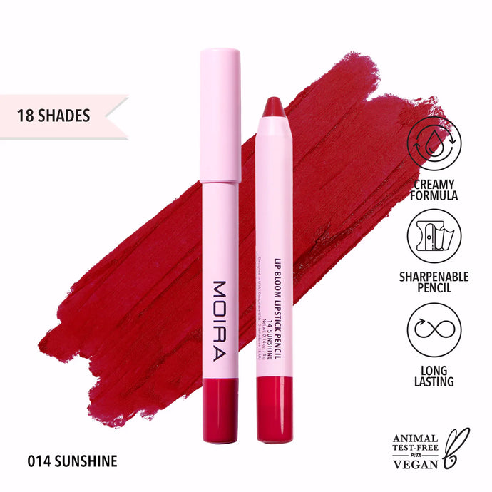 MOIRA LBM014 Lip Bloom Lipstick Pencil - SUNSHINE (3pc Bundle, $3.50 each)