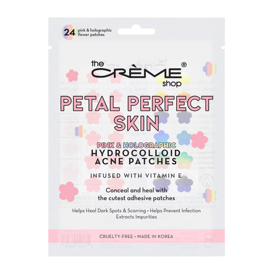 Skincare-Petal Perfect Skin - Hydrocolloid Acne Patches | Pink & Holographic APCS8308 (6pc pack,$3.50 each)