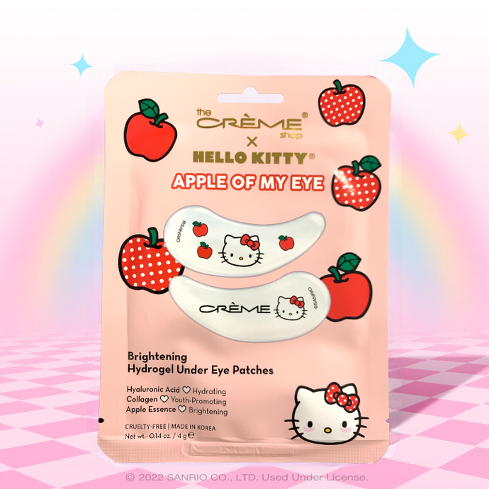 The Crème Shop x Hello Kitty Apple of My Eye Eyes Brightening Hydrogel Under Eye Patches HKUEP4770 (6pc bundle,$2.50 each)