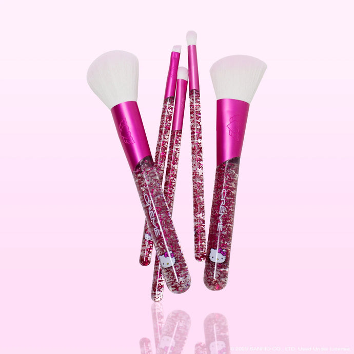 The Crème Shop x Sanrio Hello Kitty Luv Wave Brush Collection (Set of 5) HKBS9324 (3pc bundle, $9 each)