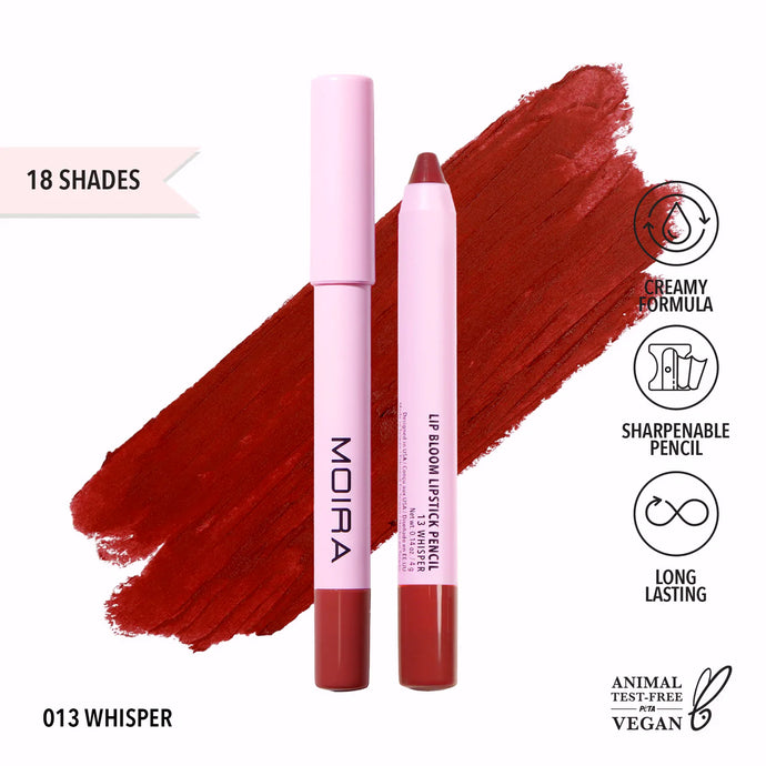 MOIRA LBM013 Lip Bloom Lipstick Pencil - WHISPER (3pc Bundle, $3 each)