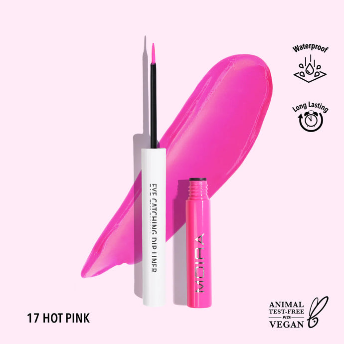 Eyes-MOIRA Eye Catching Dip Liner- Hot Pink ECD017 (3pc bundle, $3 each)