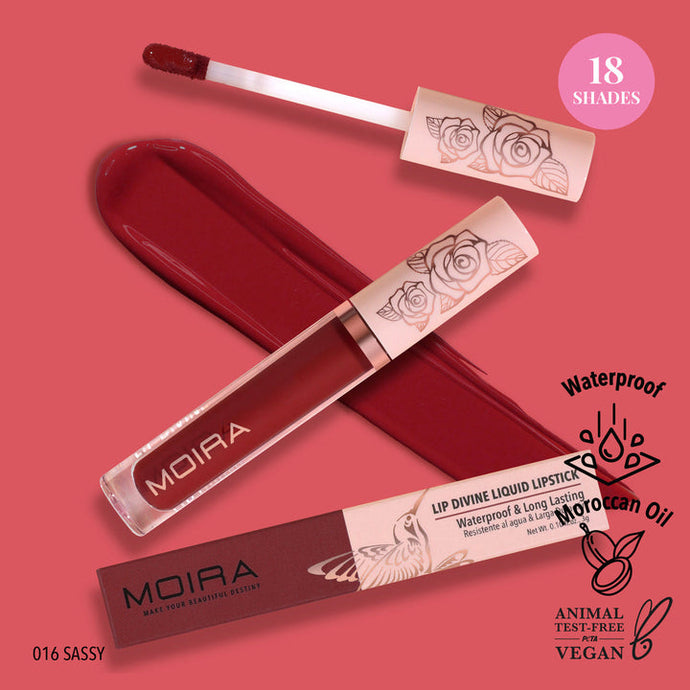 MOIRA Lip Divine Liquid Lipstick LDV 016 - Sassy (3pc Bundle, $3 each)