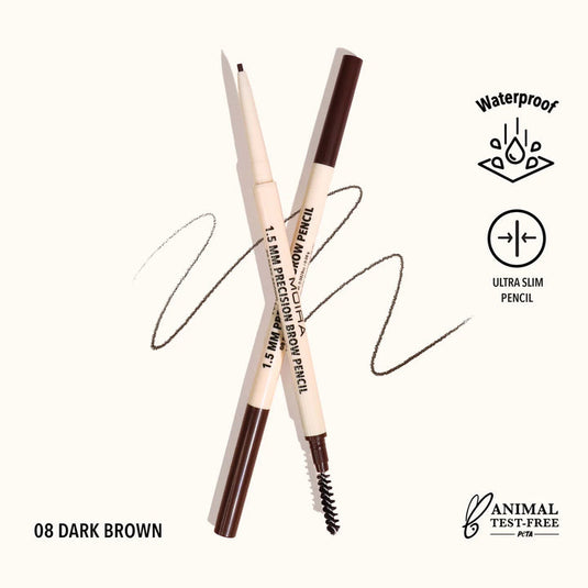 MOIRA Precision Brow Pencil PBP 08 - Dark Brown (3pc bundle,$2.50 each)