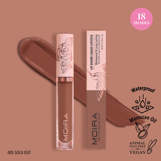 MOIRA Lip Divine Liquid Lipstick LDV 005 - Sold Out (3pc Bundle, $3.50 each)