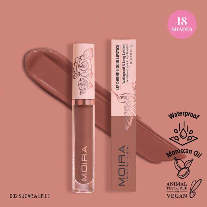 MOIRA Lip Divine Liquid Lipstick LDV 002 - Sugar & Spice (3pc Bundle, $3 each)