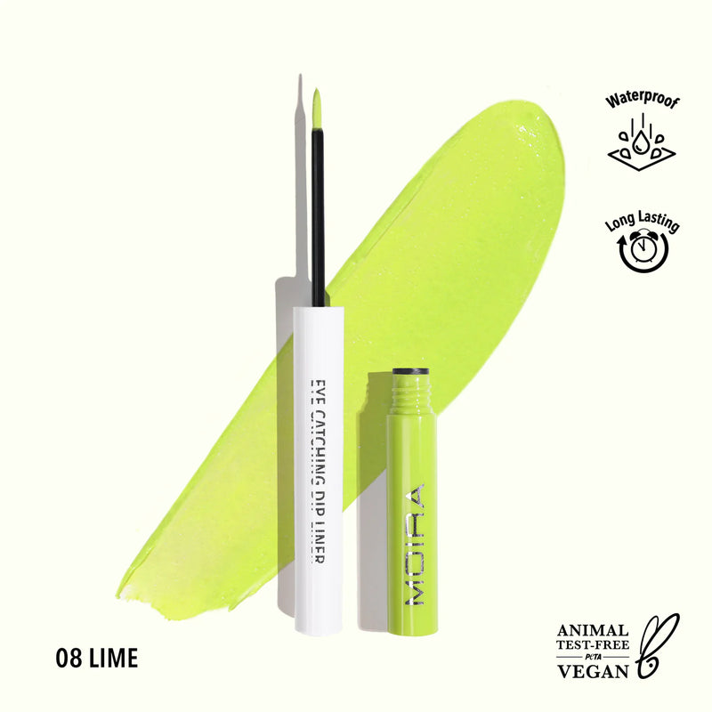 Load image into Gallery viewer, Eyes-MOIRA Eye Catching Dip Liner- Lime ECD008 (3pc bundle, $3 each)
