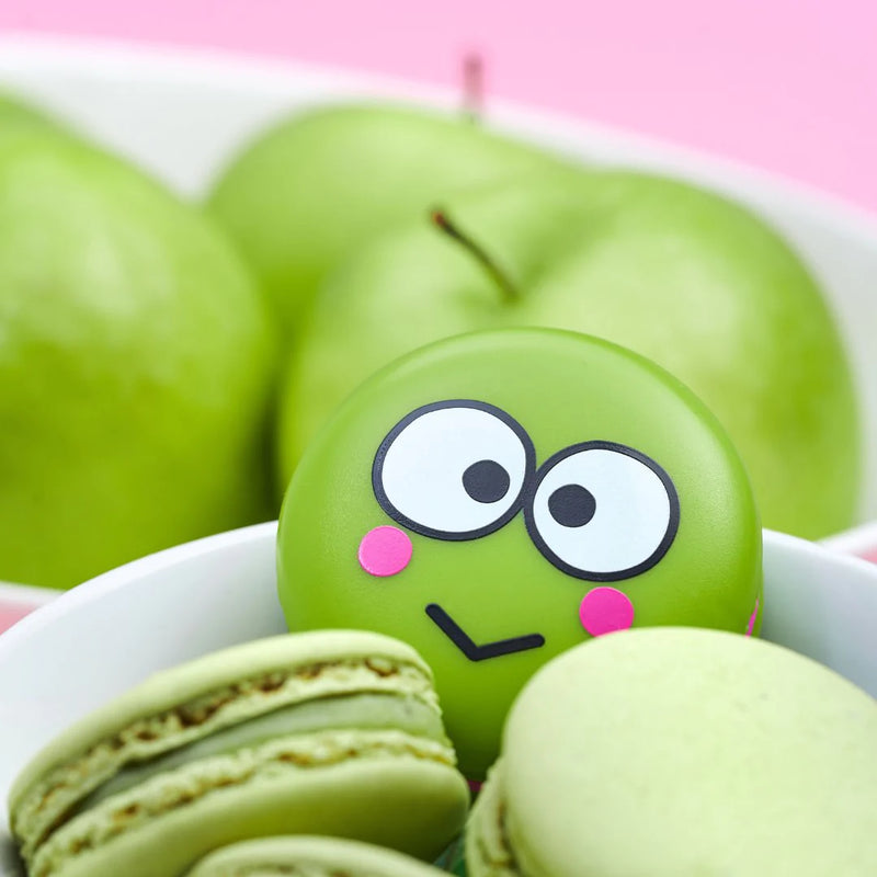 Load image into Gallery viewer, Crème Keroppi Macaron Lip Balm - Green Apple A Day 4091 (6pc bundle,$4.50 each)
