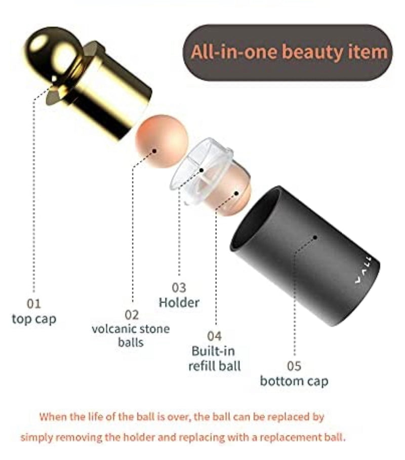 Load image into Gallery viewer, Skin Vall Oil-Absorbing Volcanic Face Roller - PINK (6pc bundle, $8 each)
