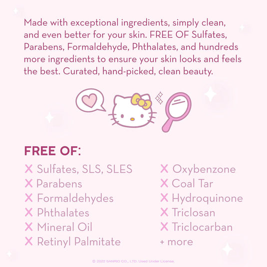 Skincare- Crème Hello Kitty 24/7 Hydration Lock Lightweight Moisturizer - Klean Beauty HKHM8651 (6pc, $8 each)