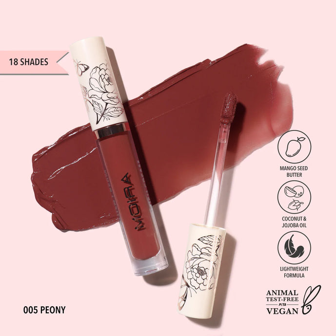 MOIRA Lip Plush Cream LPC 005 - PEONY (3pc Bundle, $3 each)