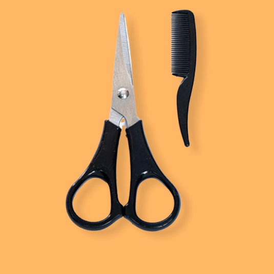 Adoro Tools 1096/05 Mustache Scissors & Comb Set (12pc bulk)