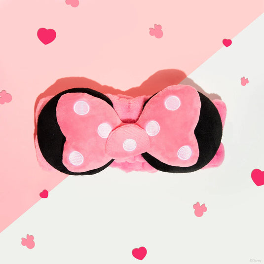 Crème Minnie Mouse Spa Headband - Polka Dot PINK (6pc pack,$6 each)