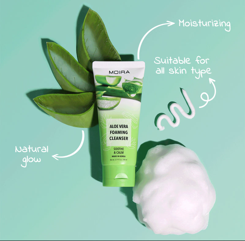 Load image into Gallery viewer, Skincare- MOIRA Foaming Cleanser Aloe Vera FOC004 (3pc Bundle, $3.50 each)
