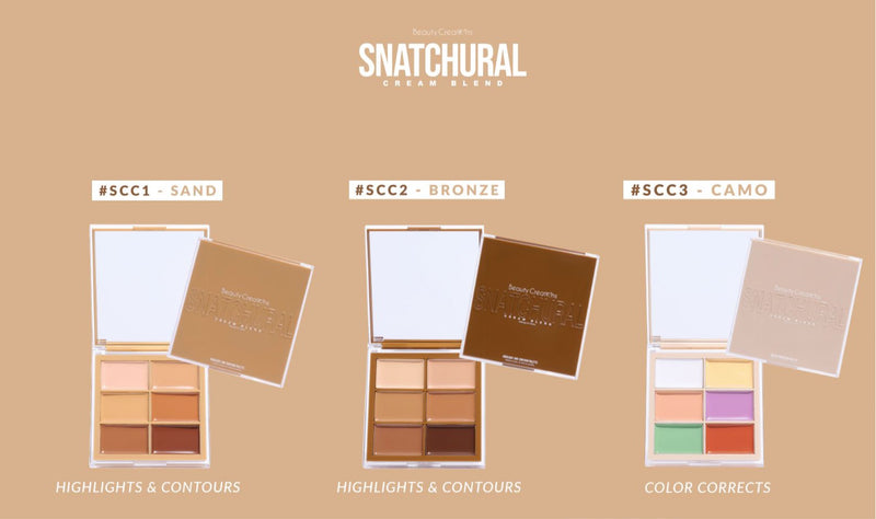 Face-Beauty Creations Snatchural Cream Blend Color Corrector palette- –  Secretbargainshop