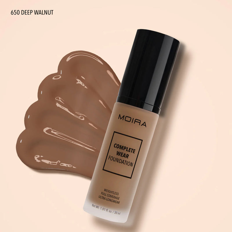 Load image into Gallery viewer, MOIRA CWF650 Complete Wear Foundation - DEEP WALNUT (3pc Bundle, $10 each)
