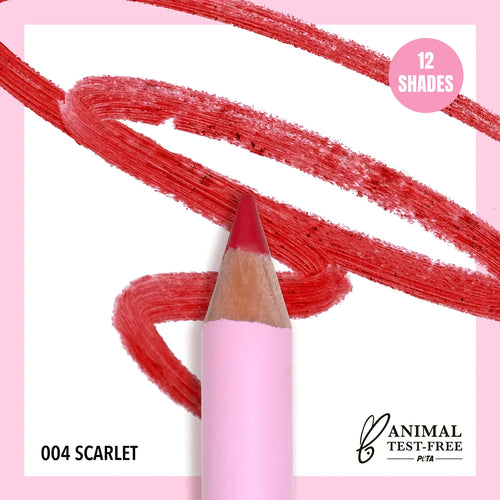 MOIRA FLL004 Flirty Lip Pencil - SCARLET (6pc bundle, $2 each)