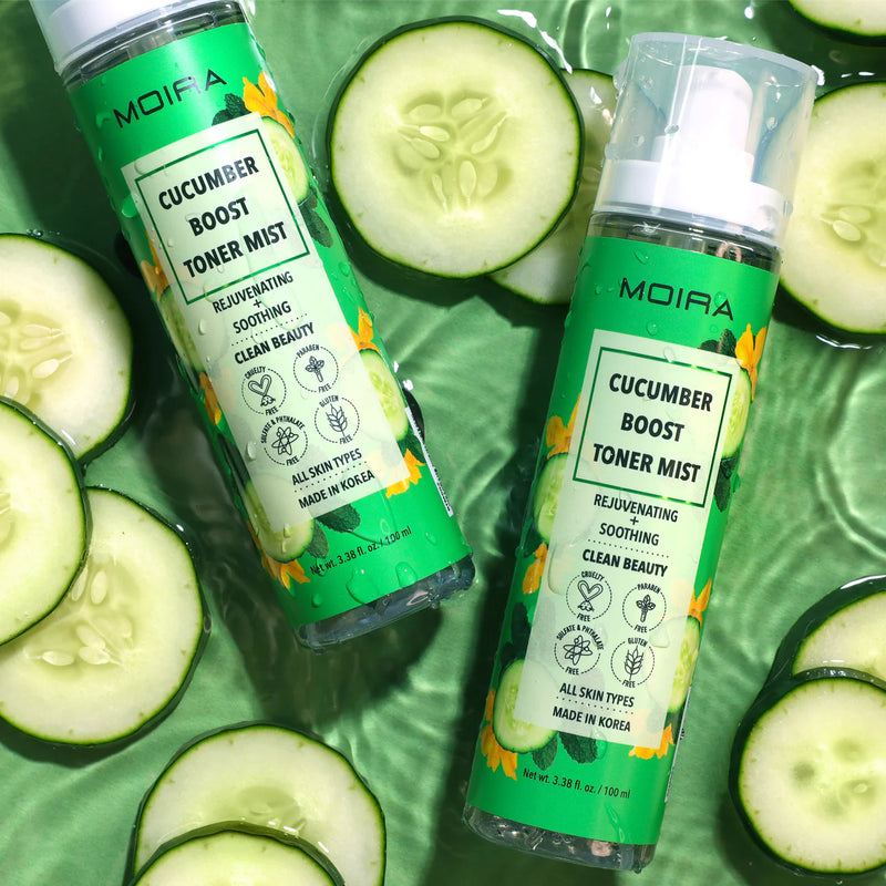 Load image into Gallery viewer, Skincare - MOIRA Boost Toner Mist- Cucumber BTM002 (3pcs bundle, $4 each)
