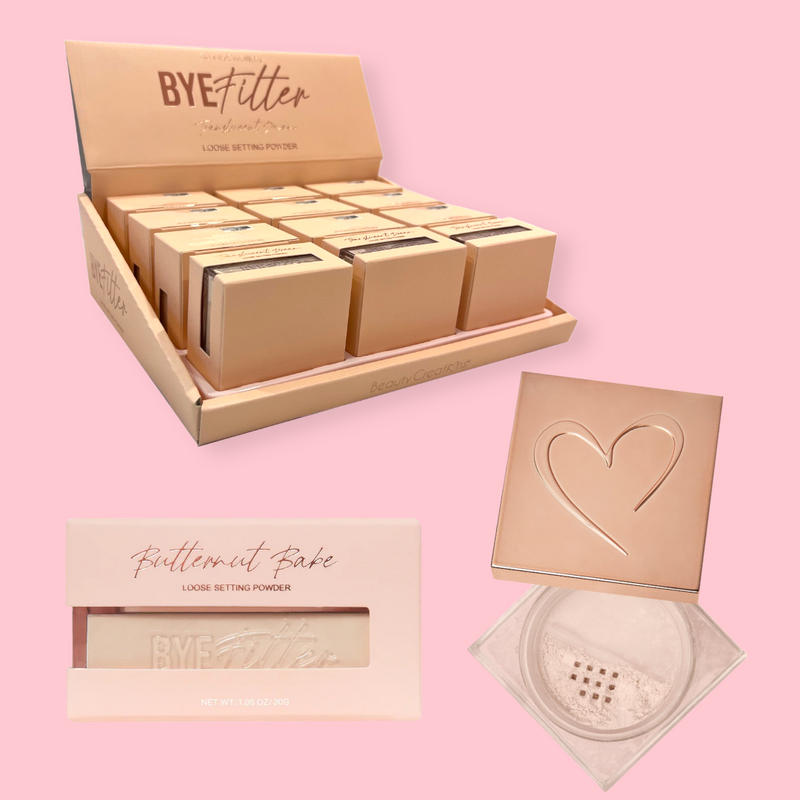 Load image into Gallery viewer, Beauty Creations BYE Filter setting powder- Butternut Babe BFF02 (12pc display, $3.50 EACH)
