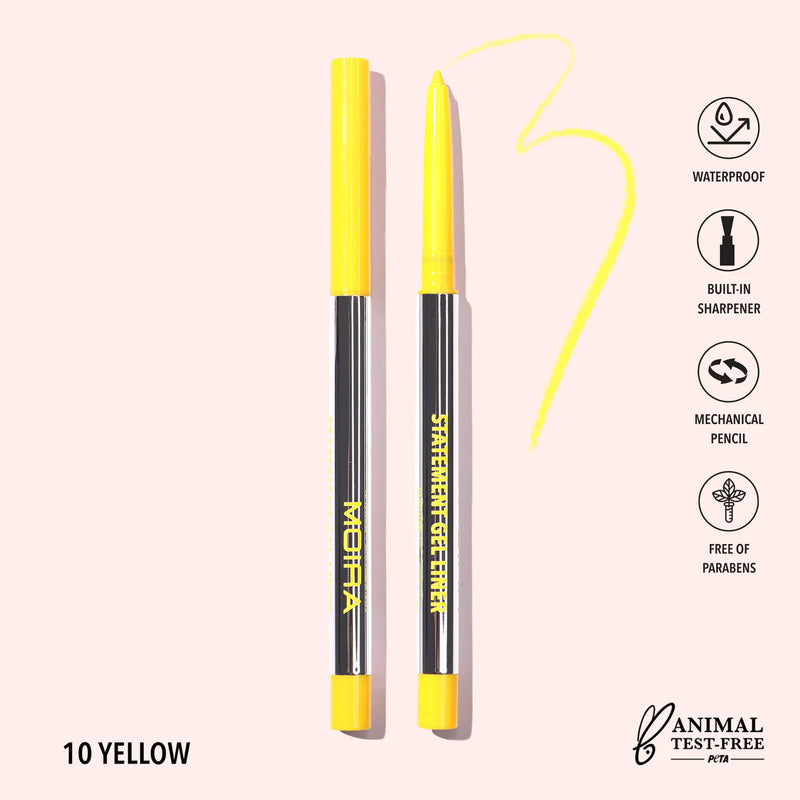 Load image into Gallery viewer, Eyes- Statement Gel Liner - Yellow STL010 (3pc bundle, $2.50)
