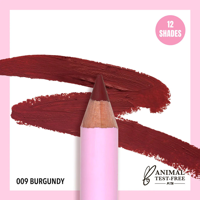 MOIRA FLL009 Flirty Lip Pencil - BURGUNDY (6pc bundle, $2 each)