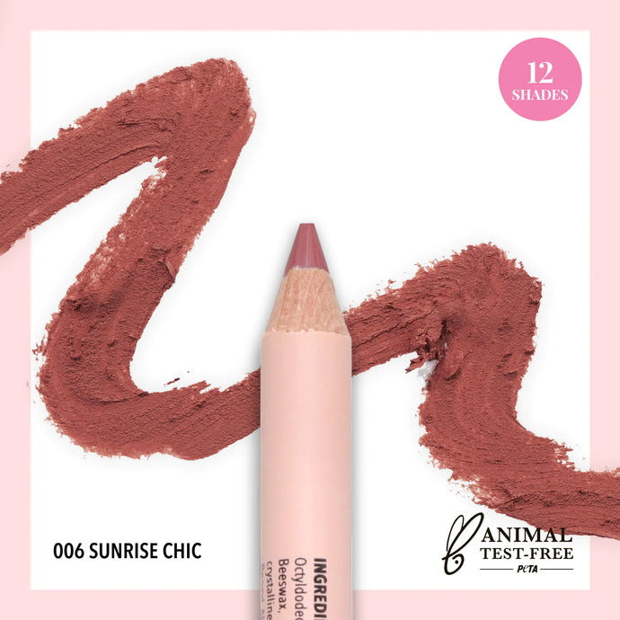 MOIRA SGP006 Signature Lip Pencil - SUNRISE CHIC (6pc bundle, $2 each)