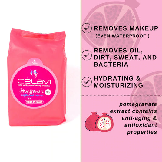 Celavi Pomegranate Wipes 05 (6pc BULK $1 each)