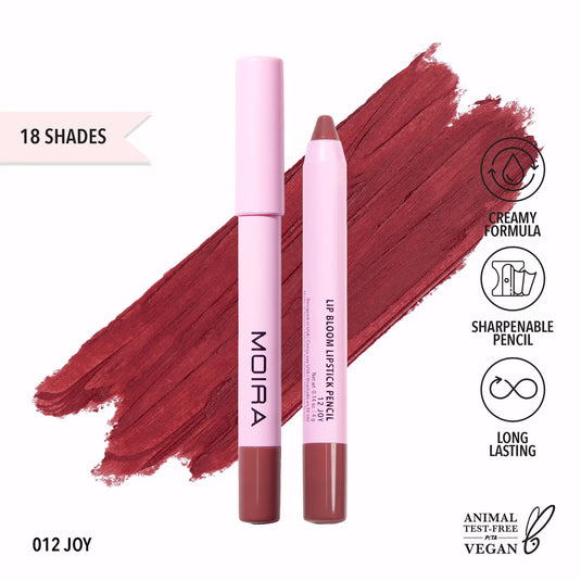 MOIRA LBM012 Lip Bloom Lipstick Pencil - JOY (3pc Bundle, $3.50 each)