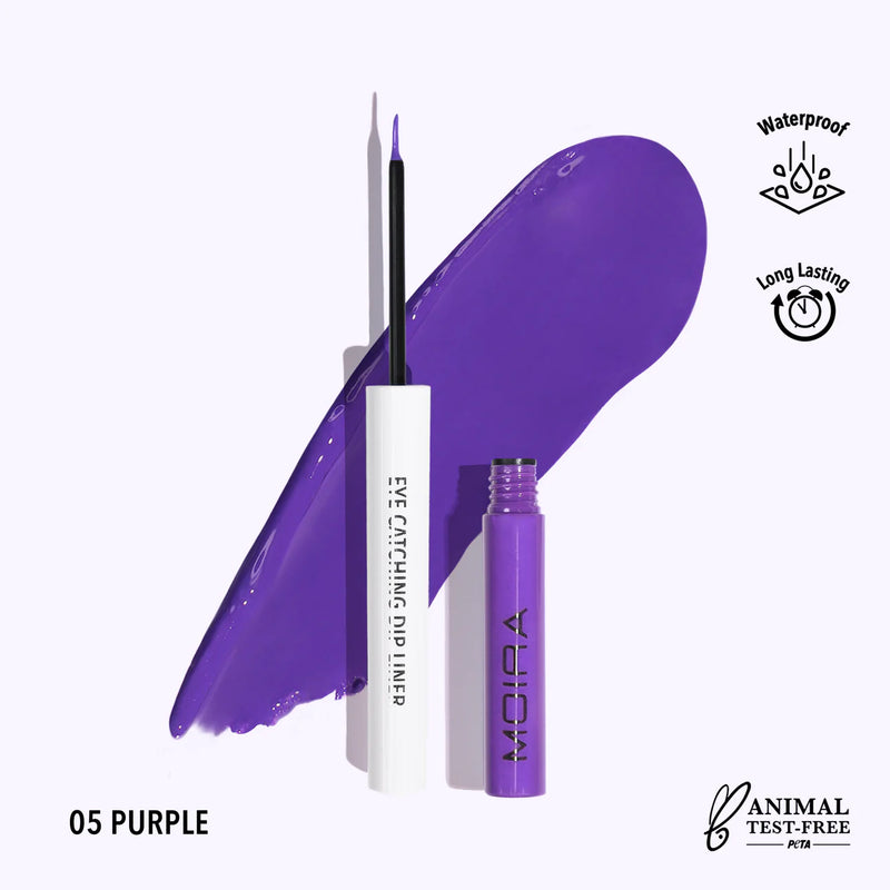 Load image into Gallery viewer, Eyes-MOIRA Eye Catching Dip Liner- Purple ECD005 (3pc bundle, $3 each)
