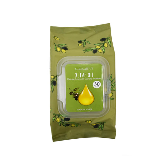 Celavi Olive Oil- Makeup remover oil wipes (6pc BULK $1 each)