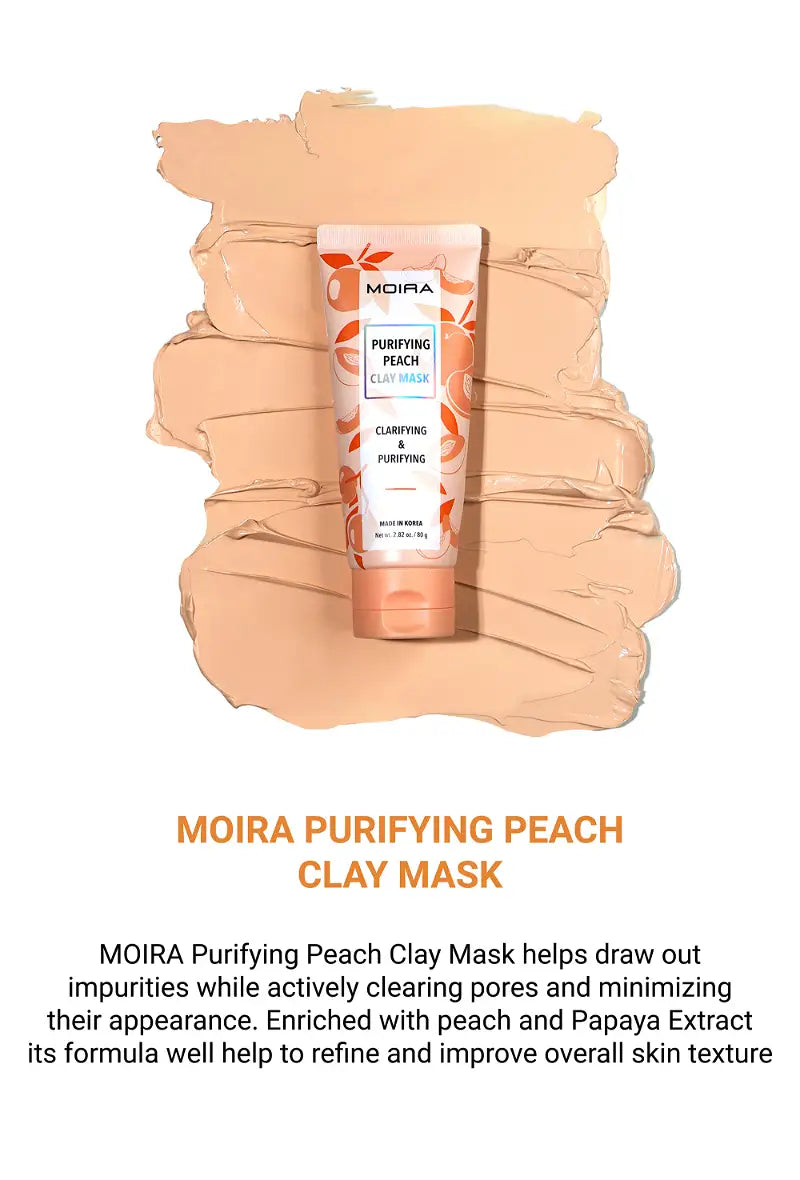 Load image into Gallery viewer, MOIRA CLM004 Purifying Peach Clay Mask (3pc Bundle, $5 each)
