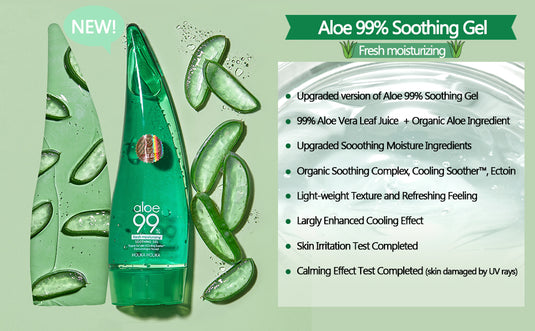 Skin Care Aloe 99% Soothing Gel (6pc, $5 each)