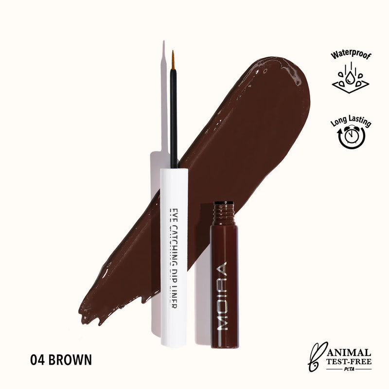 Load image into Gallery viewer, Eyes-MOIRA Eye Catching Dip Liner- Brown ECD004 (3pc bundle, $3 each)
