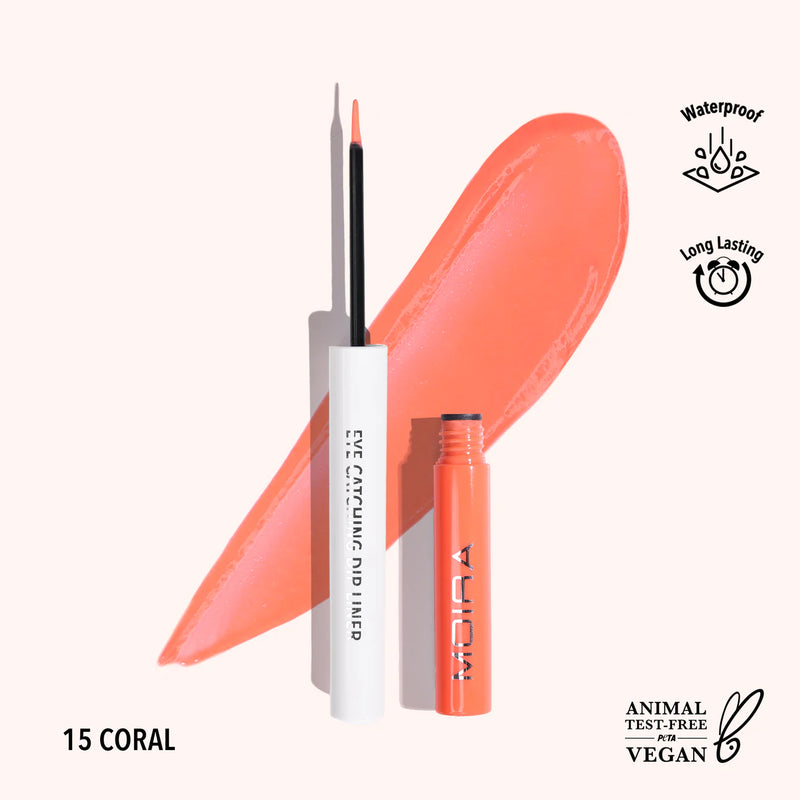 Load image into Gallery viewer, Eyes-MOIRA Eye Catching Dip Liner- Coral ECD015 (3pc bundle, $3 each)
