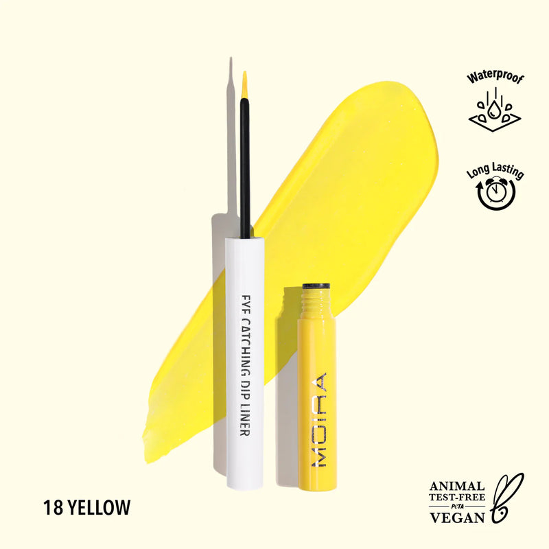 Load image into Gallery viewer, Eyes-MOIRA Eye Catching Dip Liner- Yellow ECD018 (3pc bundle, $3 each)
