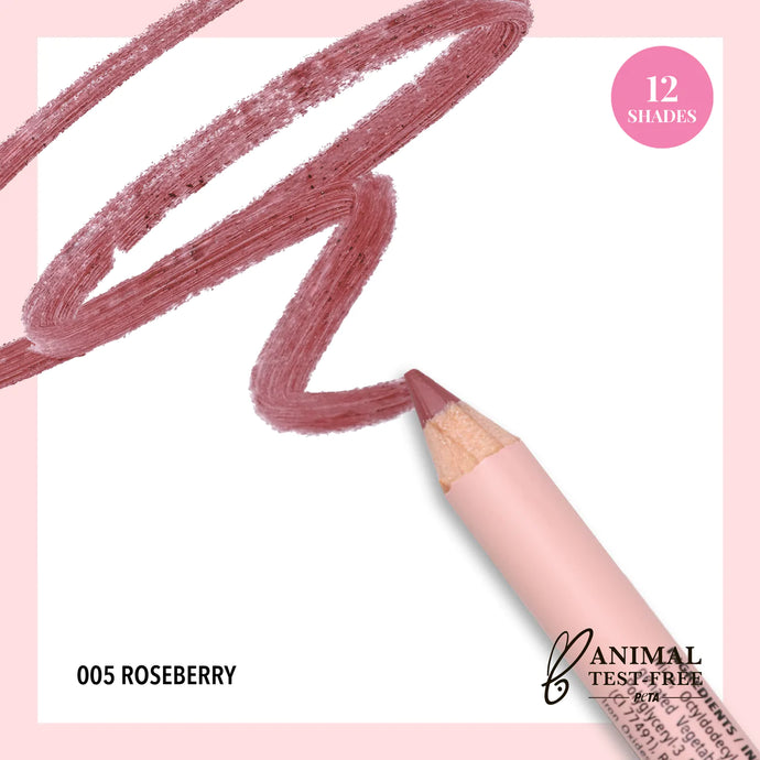 MOIRA SGP005 Signature Lip Pencil - ROSEBERRY (6pc bundle, $2 each)