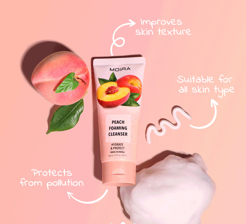 Load image into Gallery viewer, Skincare- MOIRA Foaming Cleanser Peach FOC002 (3pc Bundle, $3.50 each)
