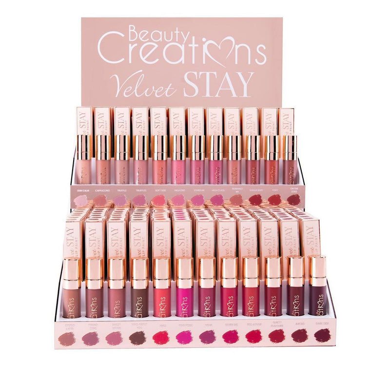 Load image into Gallery viewer, Beauty Creations Velvet Stay Semi Suede Liquid Lipstick 144pc plus  FREE samples

