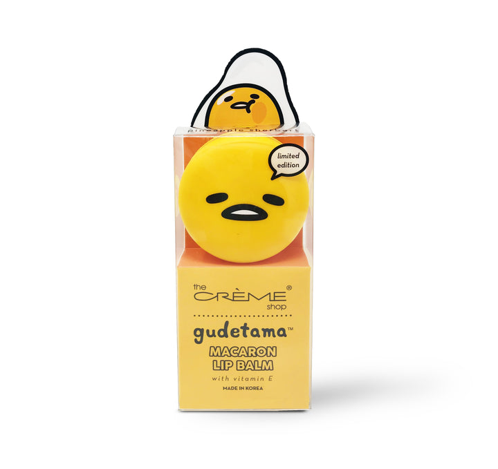 Load image into Gallery viewer, The Crème Shop Gudetama Macaron Lip Balm - Pineapple Sherbert 090(6pc bundle,$4.50 each)
