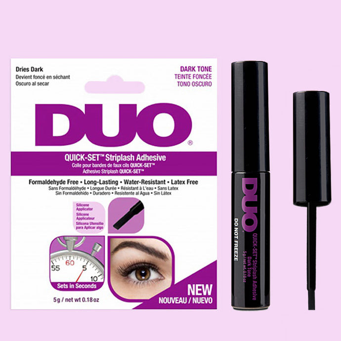 Duo silicone brush on lash glue- Dark Tone (6pc pack) Purple 67582